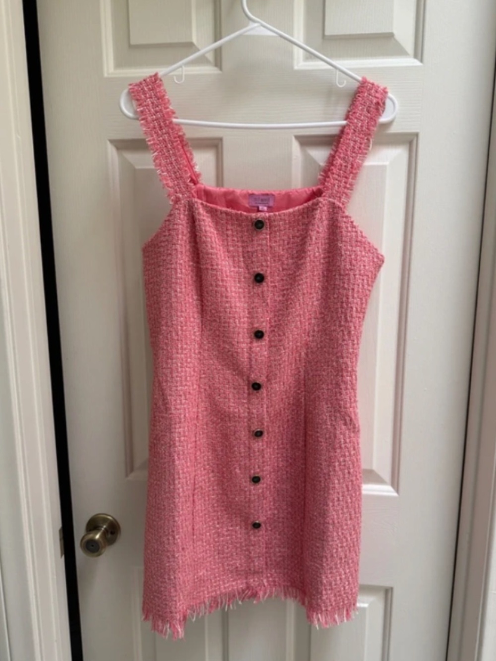 Pink Tweed Dress (M)